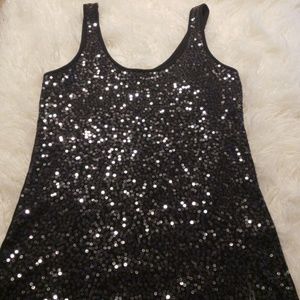 Sequin Tank Top from Express